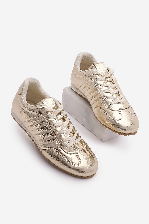 Marjin-Zonya Gold Damskie Trampki - Szyte Buty Sportowe 1