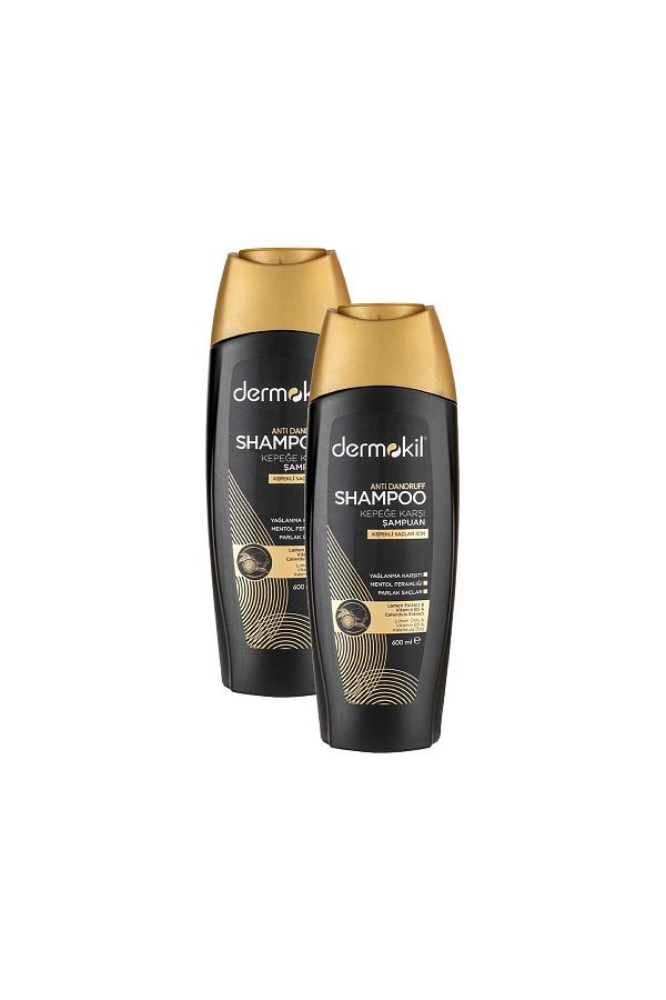 Dermokil-Anti-Dandruff Shampoo 600 Ml. Set of Two 1