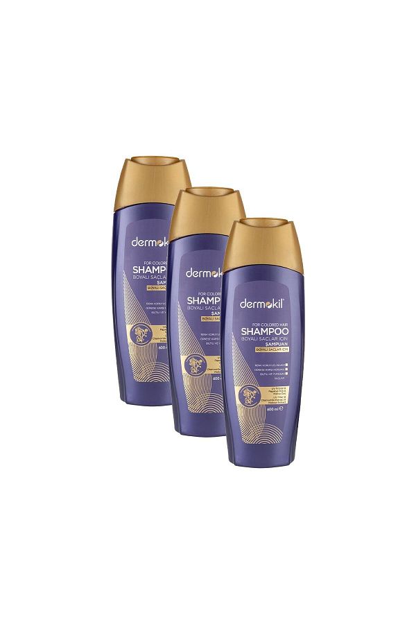 Dermokil-Shampoo for Dyed Hair 600 Ml. Triple Set 1