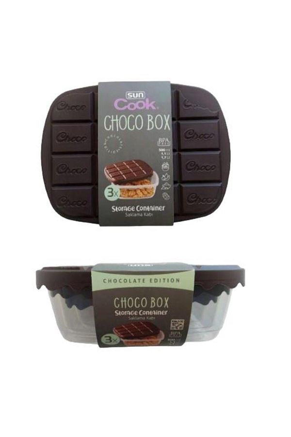 Sunplast-CHOCO BOX - Set of 3 Storage Containers 1