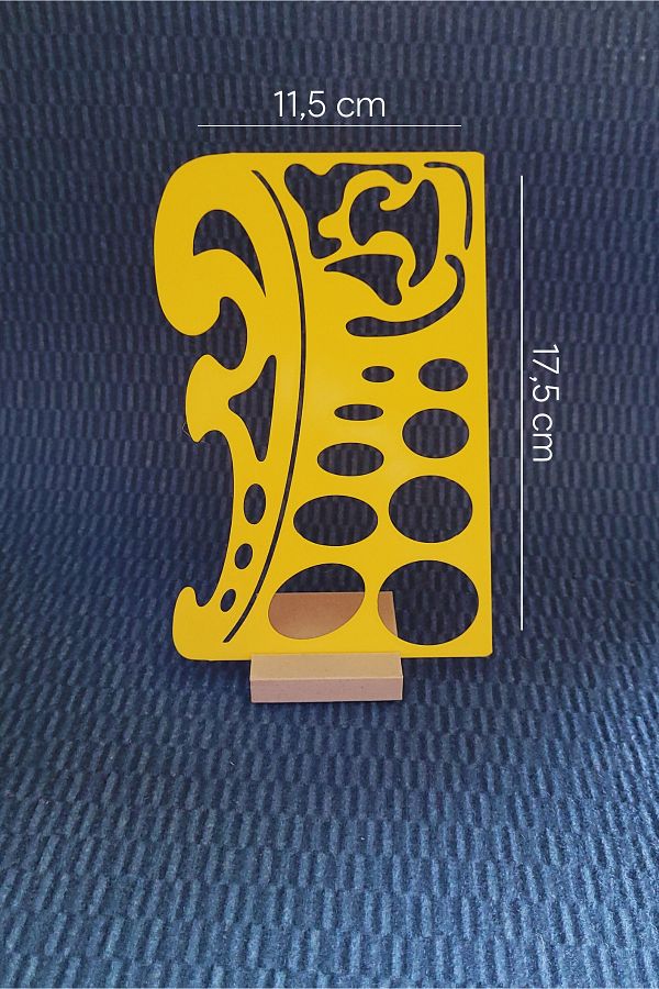 Karmelom Studio-French Curve Template Ruler - Pistole for Technical Drawing and Artistic Design Drawings 1
