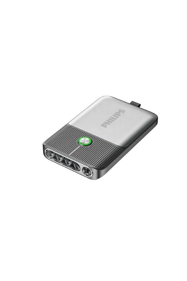 Philips-350 Lumens ABS Multi-Functional Rechargeable Pocket Flashlight 1.4 x 5.9 x 10.2 cm 1