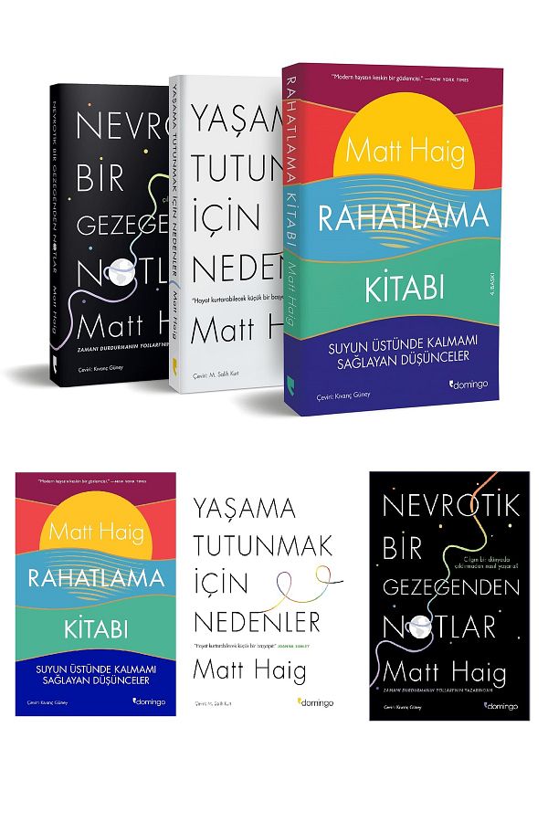 Penguin Books-3 Books Set - Relaxation Book, Reasons to Keep Living, Notes from a Neurotic Planet 1