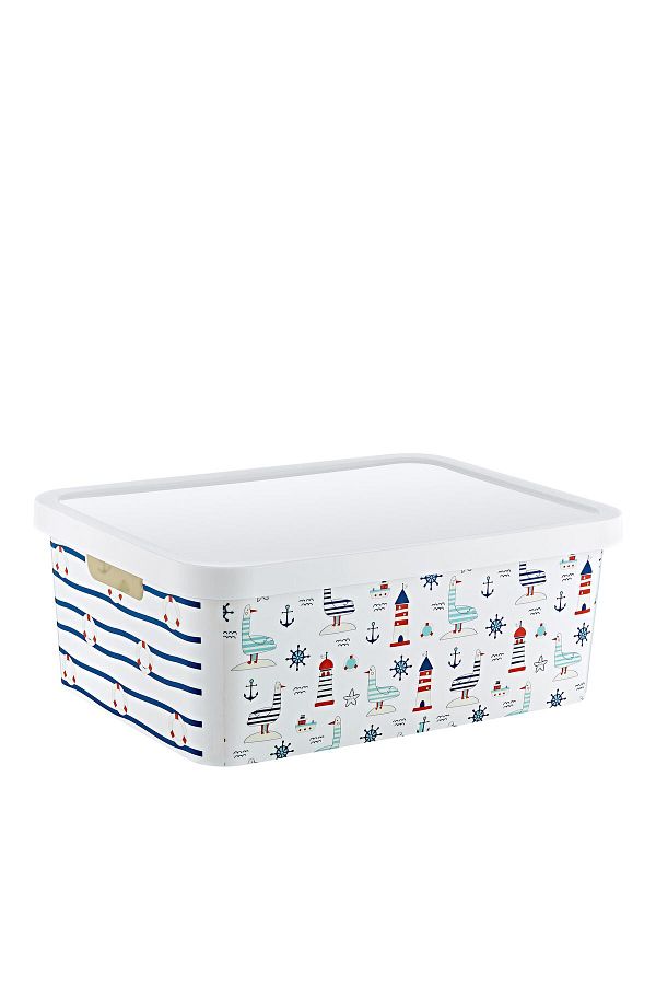 Smartware-12 lt Capacity Stafi Patterned Multi-Purpose Box 1