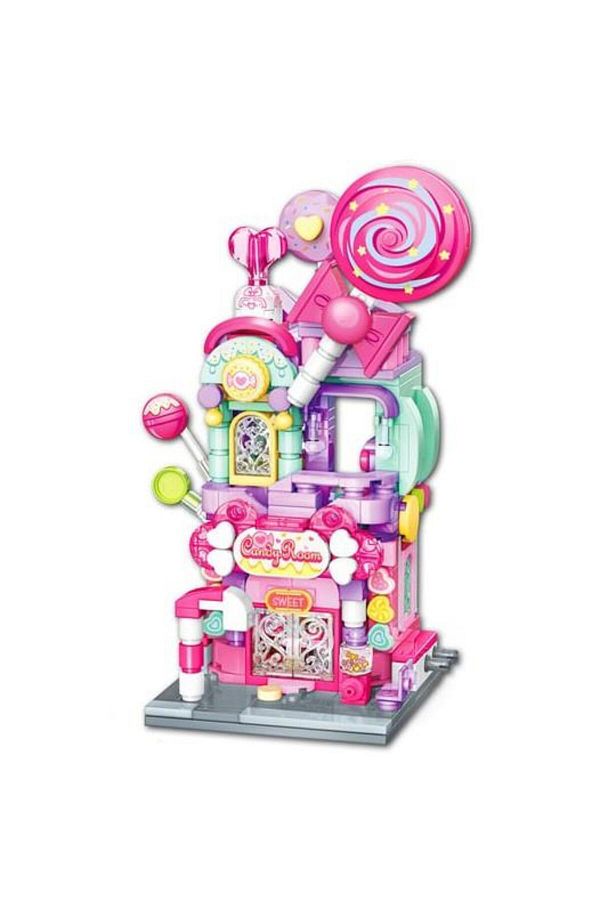 keeppley-City Corner K28012 - Sky Candy Shopre Sky Candy Shop Building Blocks Toy Set 1