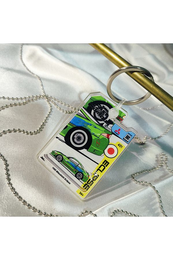 CEBECİOTO-1995 Eclipse (the Fast and the Furious) Plexy Auto Keychain 1