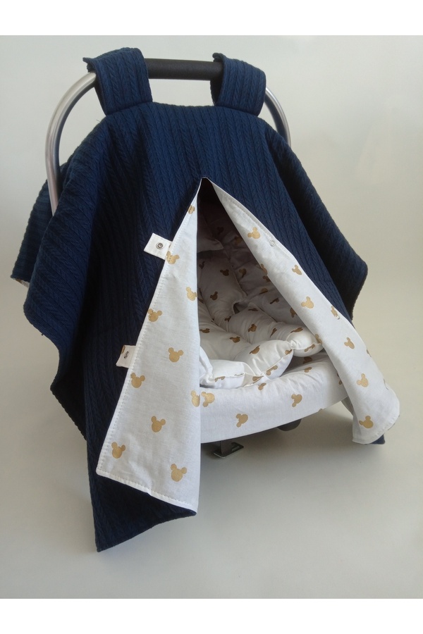 Wenaris Çift Taraflı Puset Örtüsü, Puset Minderi, Puset Çarşafı, 3 Parça