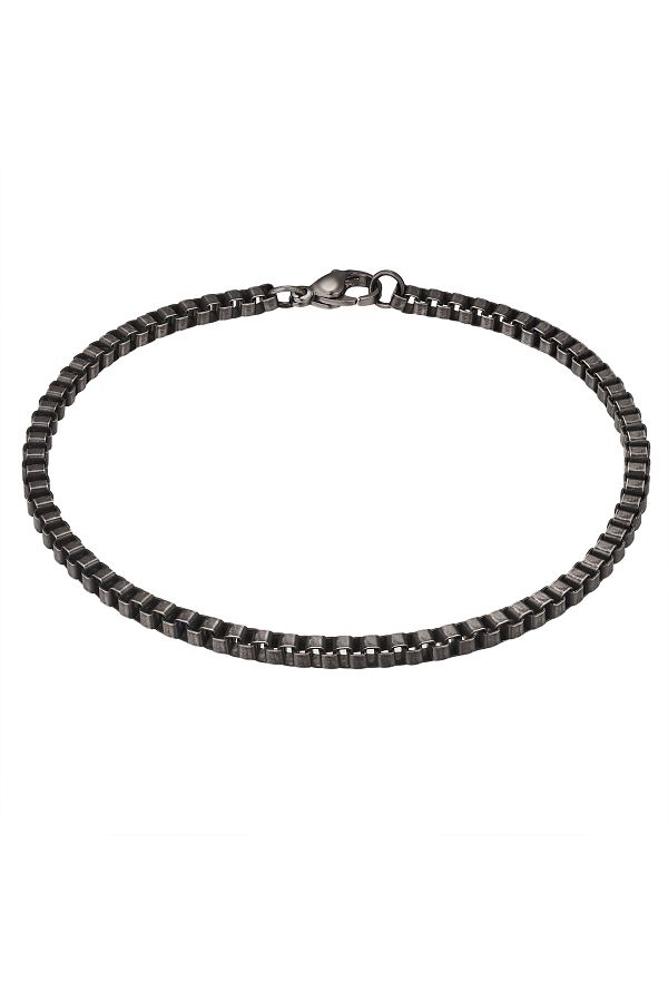True Rebels-Edelstahlarmband Armband Edelstahl gunmetal 1