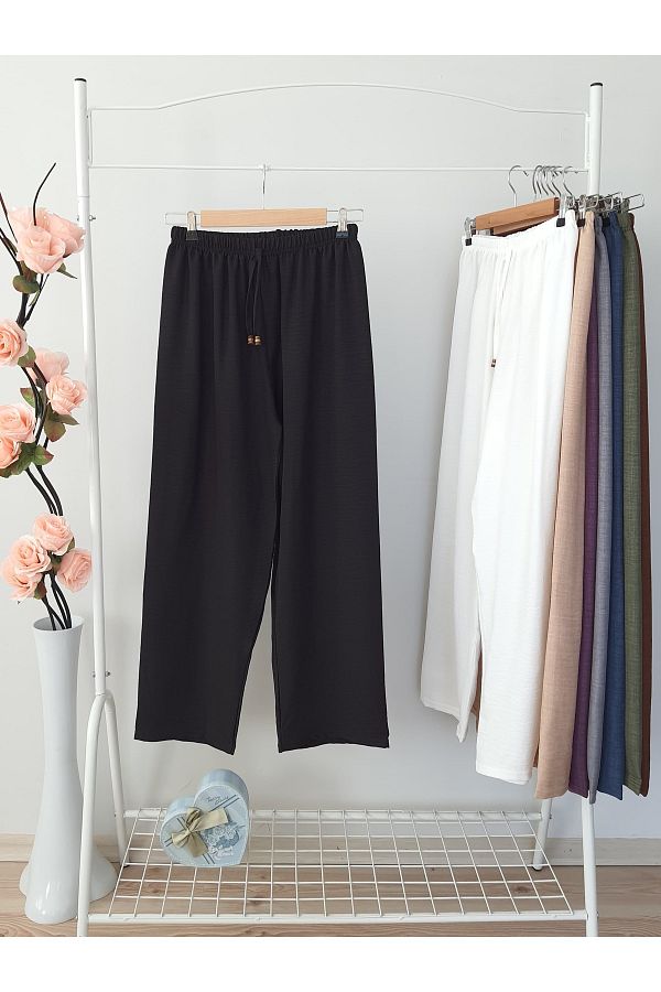ENDAMIM-PANTALONI DE IN MĂRIME MARE MULTIFICARE CASUAL FĂRĂ BUZUUNAR CU TALIE ELASTICĂ MĂRIME 40-50 1