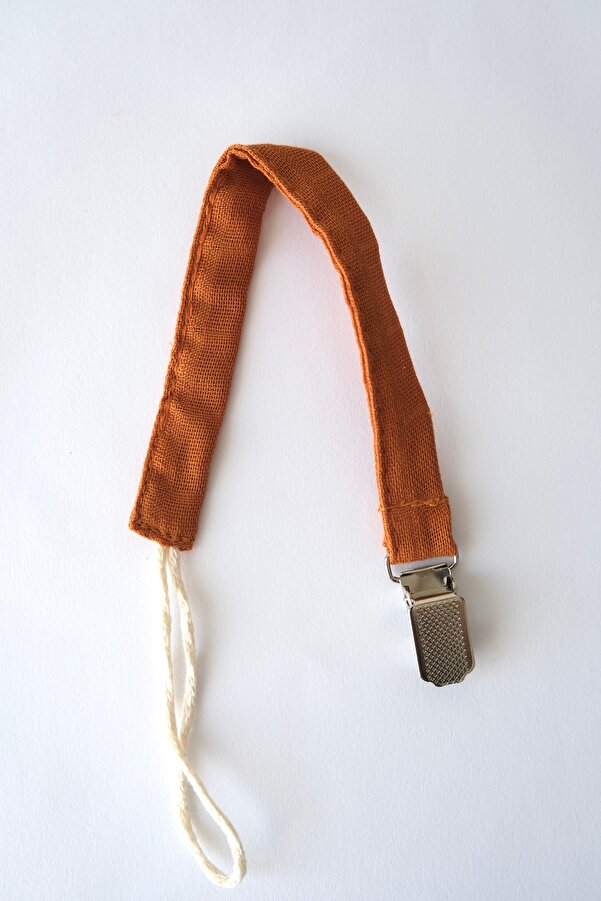 runbaby Tarçın Renk Müslin Emzik Askısı