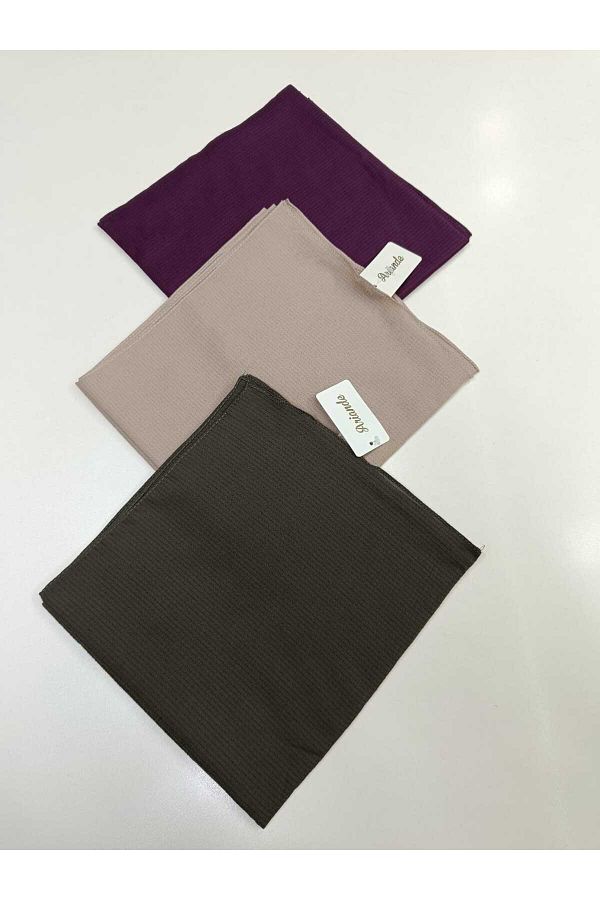 NACG-مجموعة وشاحات King Silk Vanessa مكونة من 3 قطع 1