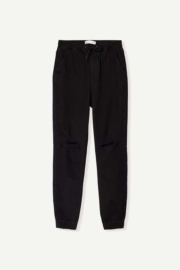 Bershka-Ripped jogger jeans 1