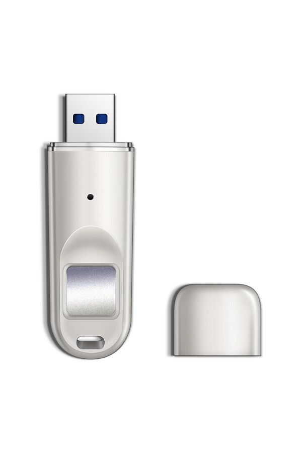 DM-Fd069 Encrypted USB 3.0 128GB Flash Memory with Fingerprint Reader 1
