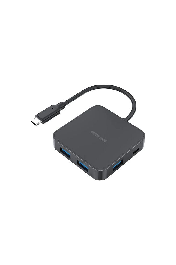 Green Lion-Ghb-7 7 In 1 Usb-C Hub - Black 1