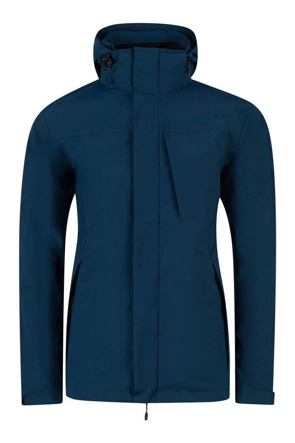 2AS-Navy Blue Milton 3 in 1 Coat 1