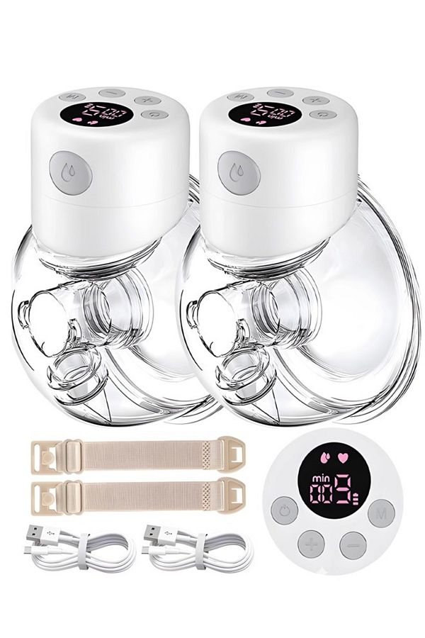 Cady One-2 Wearable Electric Breast Pump with LCD Display, 9 Levels and 2 Modes Rechargeable 1