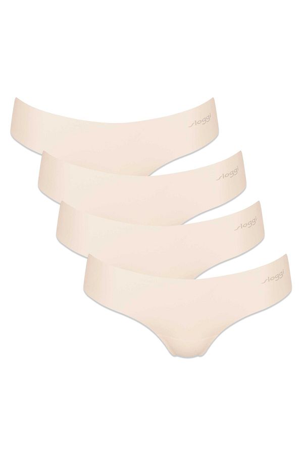SLOGGI-Damen String, 4er Pack - Zero Microfibre 2.0 Hipstring, Mikrofaser, einfarbig 1
