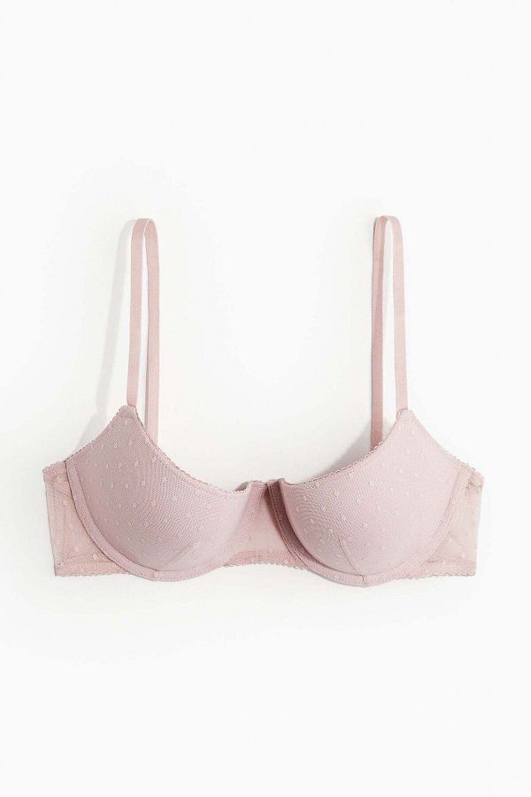 H&M-Mesh demi push-up bra 1