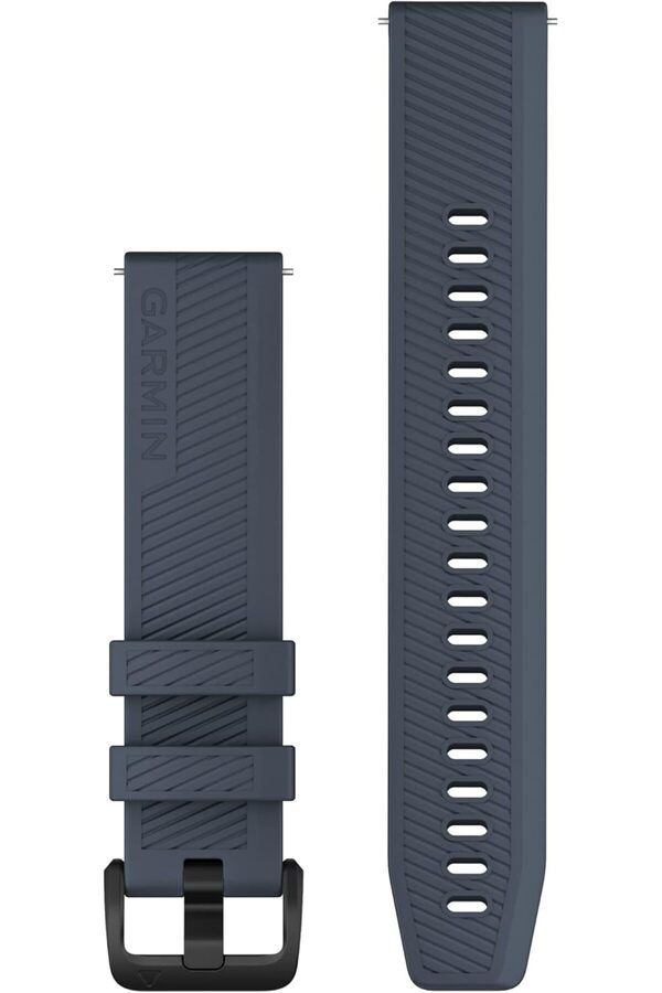 Garmin-QUICK RELEASE BANDS (20 MM) GRANITE BLUE WITH BLACK STAINLESS STEEL HARDWARE 1