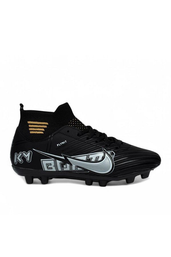 Twingo-Black Silver Men's Football Cleats Football Shoes 1