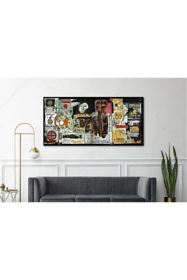 CANVASUM-Jean-Michel Basquiat Notary Canvas Painting 1