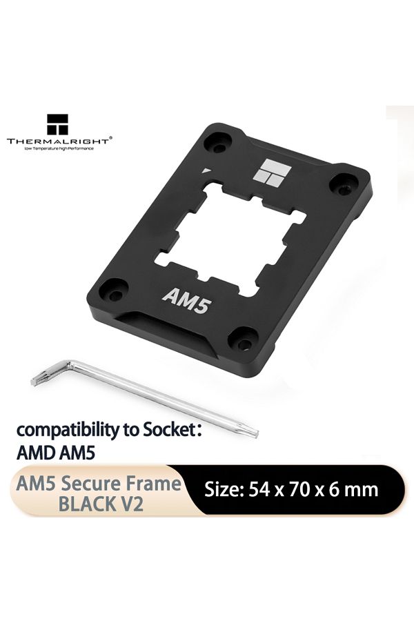 Choice-Am5 Bk V2 Thermalright Lga1700-bcf / Am5 Secure Frame Black V2 Cpu Anti-bend Fixer,cpu Corrective Fi 1
