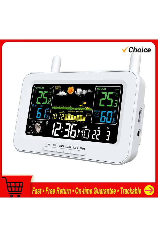 Choice-Smart Weather Station Usb Output Thermometers And Hygrometers Temperature Humidity Meter Weather ... 1