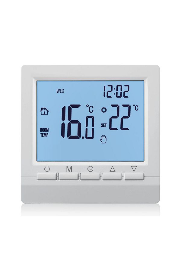 MINCO HEAT-Blue Backlight Programmable Gas Boiler Heating Temperature Regulator Hand Controller Aa B 1