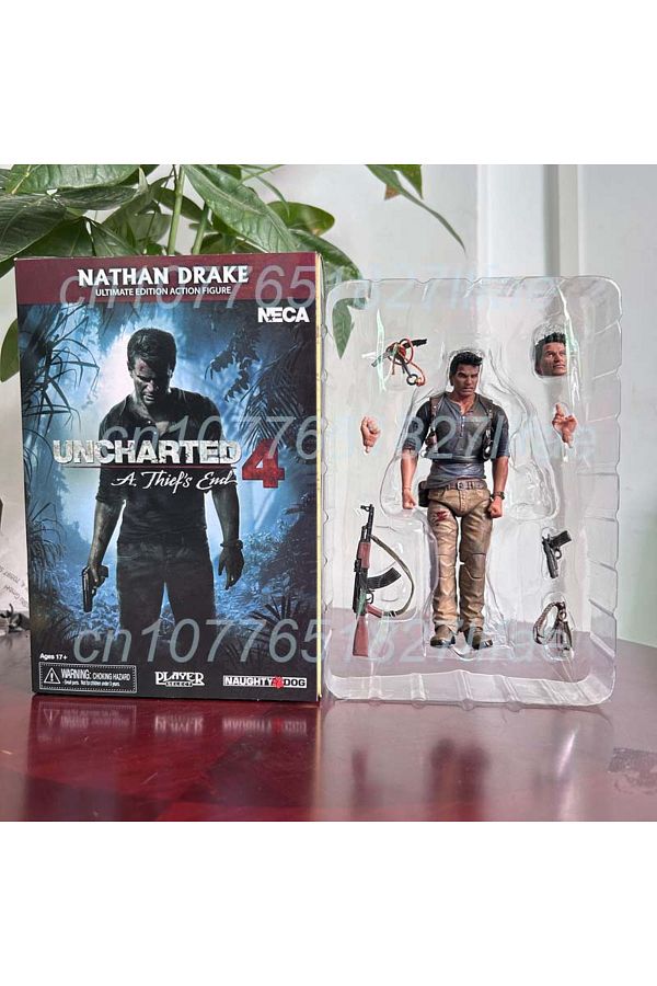 Choice-With Box Neca Figure Uncharted 4 A Thief's End Nathan Drake Action Figure Model Toys Joint Movable D 1