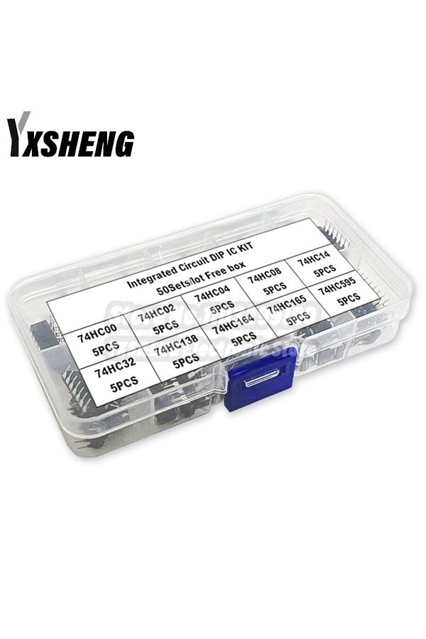 Choice-50PCS/LOT Electronic Component Assortment Kit Free Box 74HC00 74HC02 74HC04 74HC08 74HC14 74HC32 ... 1