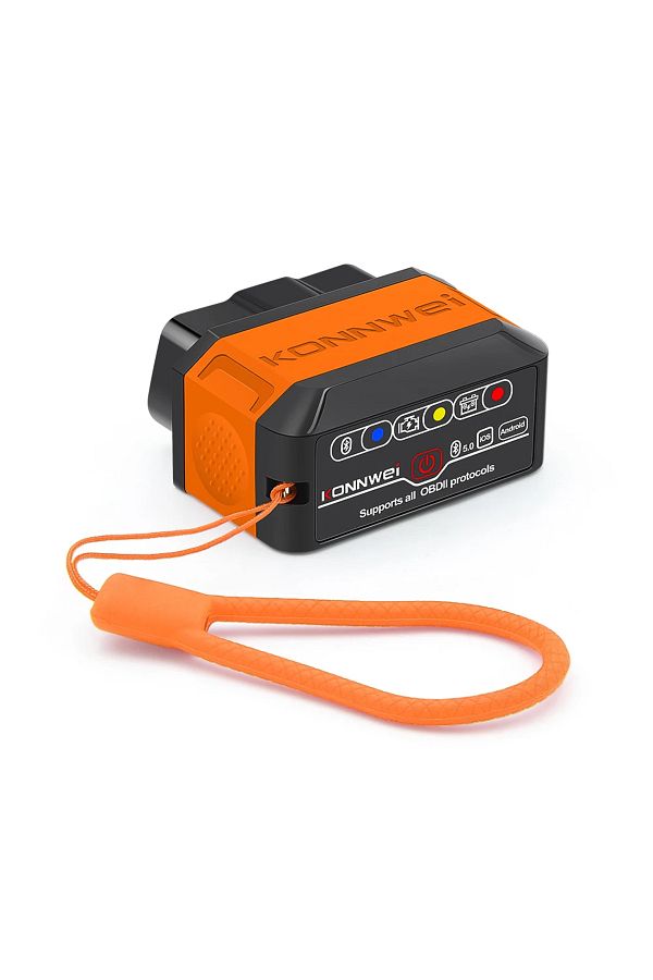 Choice-ماسحات OBD2 Bt5.0 Orange Konnwei Kw906 Elm327 V1.5 Pic18f25k80 Bluetooth 5.0 لنظامي التشغيل Android/ios Elm 3 1