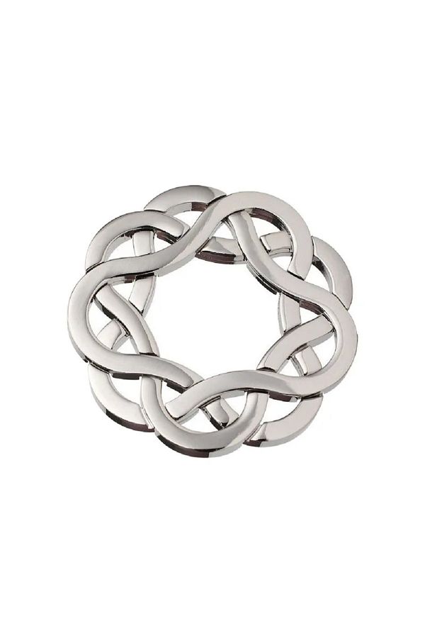 DUTRIEUX-Chinese Knot Silver Chinese Knot Silver Lock Classical Lock Puzzle 3d Unlock Interlocking Metal Iq T 1