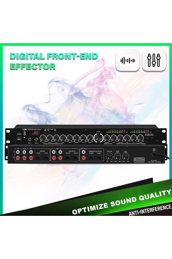 Choice-Xg5 Xg5 Professional Sound Equalizer: Boost Your Audio With Us Plug And Precision Tuning - Ideal For 1
