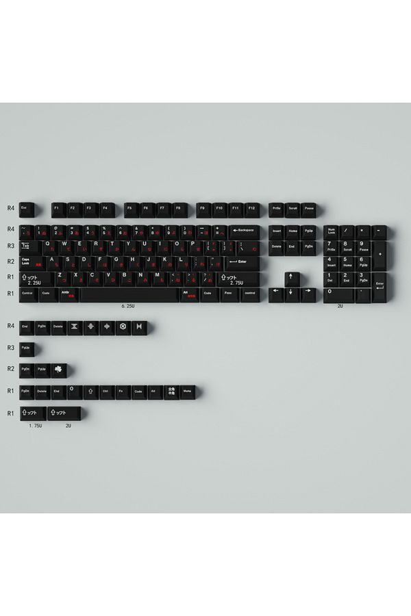 GYYSH-Red Cyrillic-129 Key Gmk Wob Red Cyrillic 23/129 Keys Cherry Profile Pbt Material Keycaps Sublimatio 1