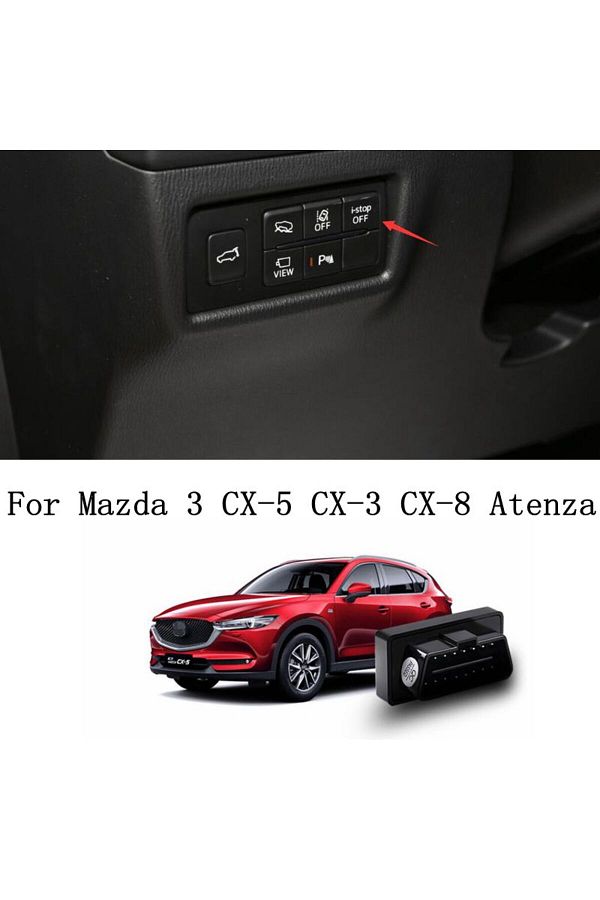 Choice-Black Start Stop Push Button Istop Off Switch Auto Obd Engine Canceller Eliminator System For Mazda 1