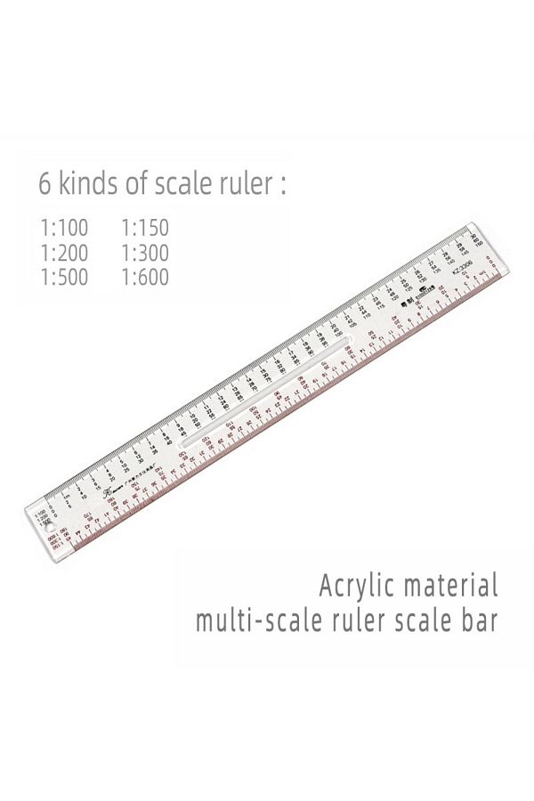 Choice-30cm Multi-scale Scale Acrylic Ruler Engineer Architect Technical Architecture Drawing Tool Drawing 1