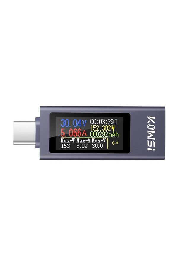 Choice-Kws-2302c Kws-2302c Type-c Digital Display Dc Voltage Ammeter Two-way Current Test 4-30v Multi-funct 1
