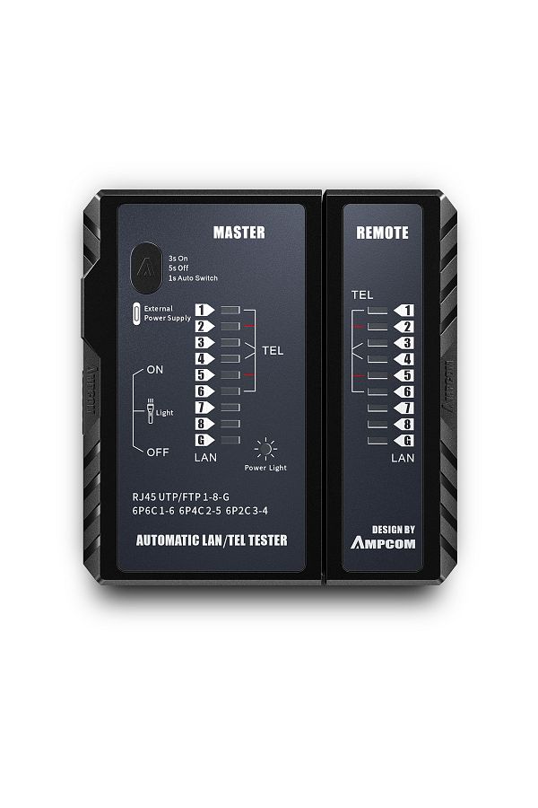 Choice-AMPCOM Network Cable Tester LAN Wire Tester Tool Networking Tool Ethernet Cable Repair For RJ45 R... 1