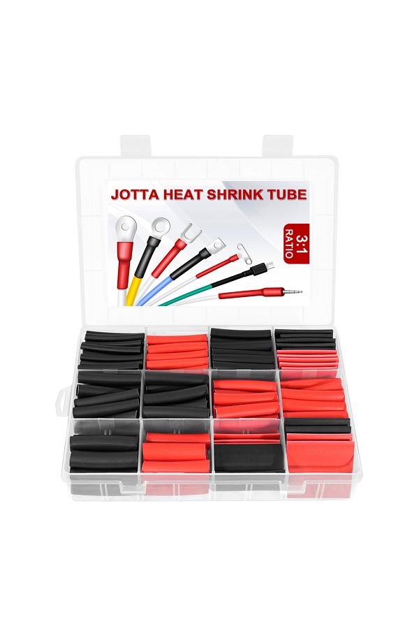 JOTTA-200 قطعة في صندوق من أنابيب الانكماش الحراري 3:1 مع غراء داخل غلاف الكابلات الكهربائية سهل التوصيل بعزل ثابت 1