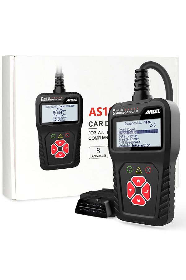 ANCEL-Black 2025 As100 Obd2 Engine Code Reader Obd 2 Scanner Engine Analyse Read Code Erase Code Aut 1