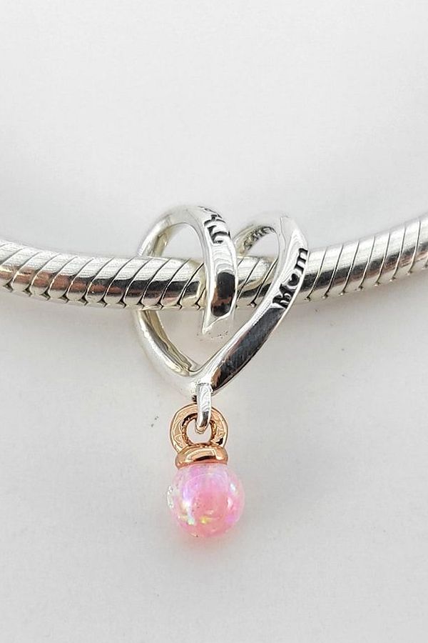 Fubena-Two-Color Wrapped Heart Charm 1