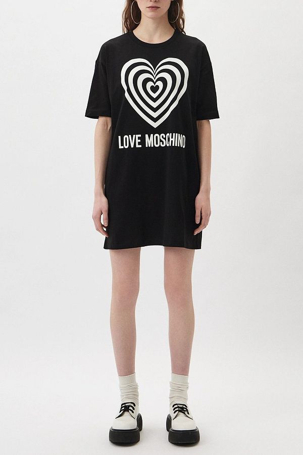Love Moschino-Schwarzes Kleid für Damen/Mädchen 1