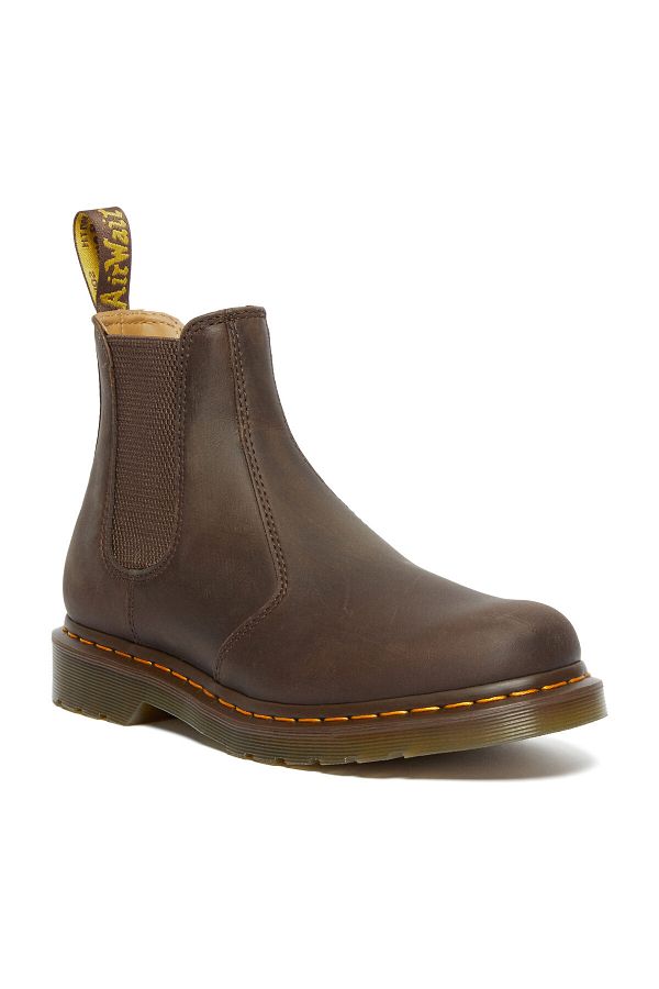Dr. Martens-2976 Modell Dunkelbraun Crazy Horse Kragen 1