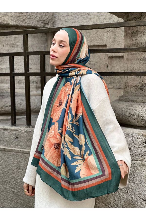 Modakaşmir-Margarite Pattern Bamboo Shawl 1