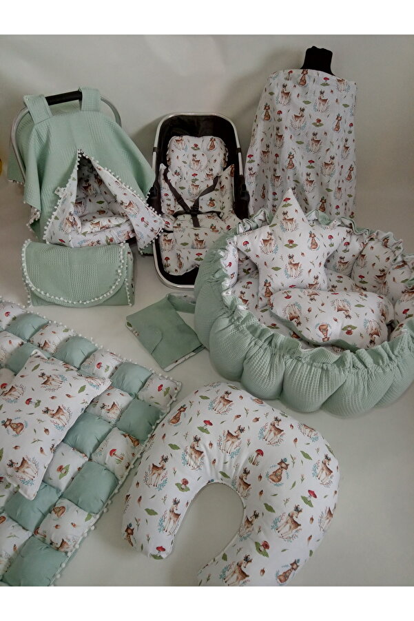 Wenaris 15 parçalık 80x120 pofuduk yorgan seti (set içeriği açıklamada mevcut)