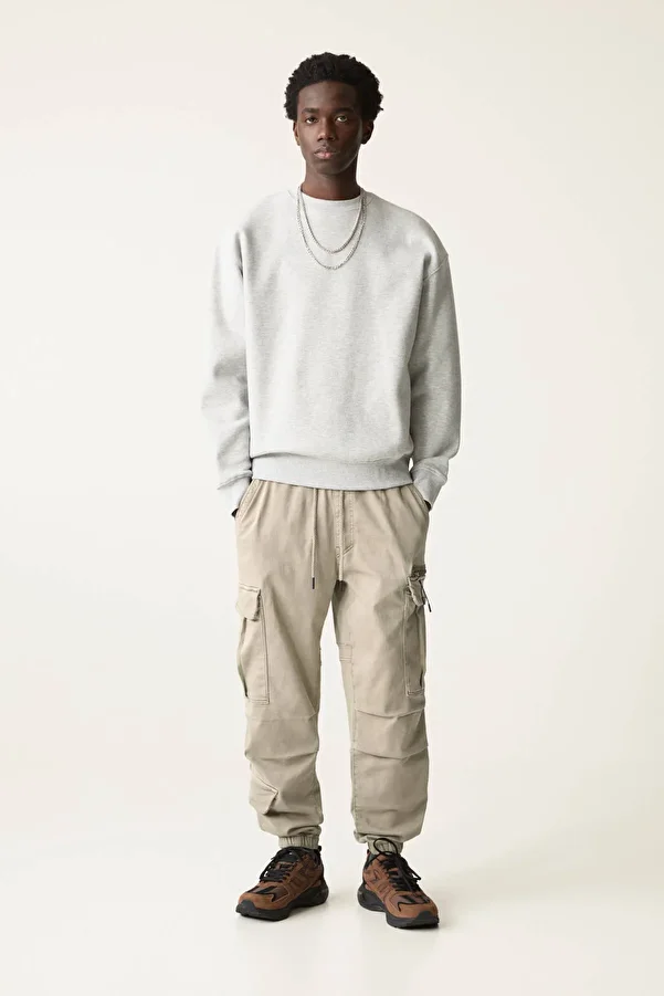 Pull & Bear-Cargo jogger trousers 1