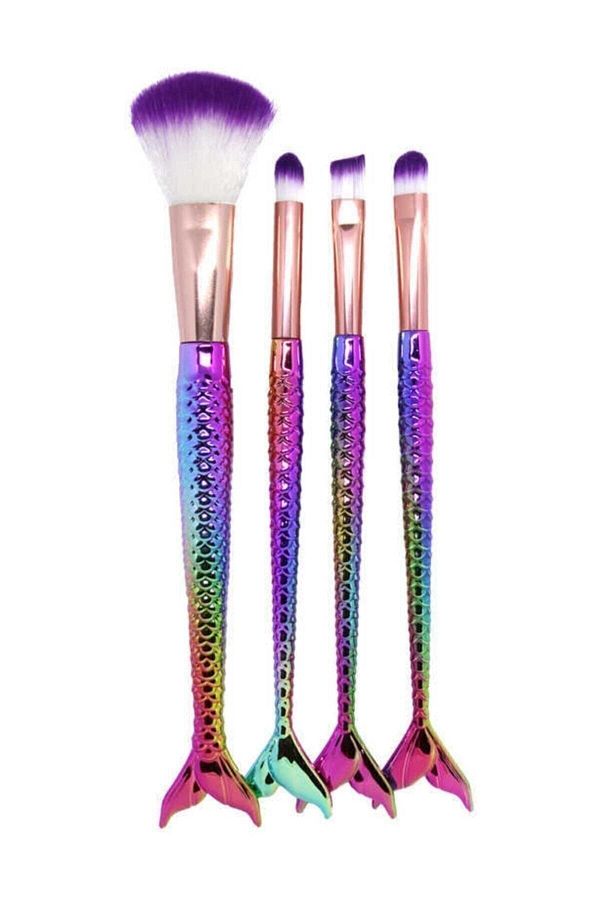 Nurella Kozmetik-Makeup Brush Beauty 4-Piece Fish Makeup Brush Set 1