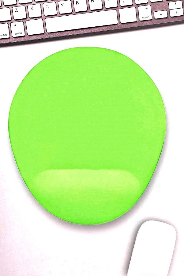 Boldy-Mousepad with Wrist Support - Non-Slip Mouse Pad - Mouse Pad - Oval Mouse Pad - Pistachio Green Mousepad 1