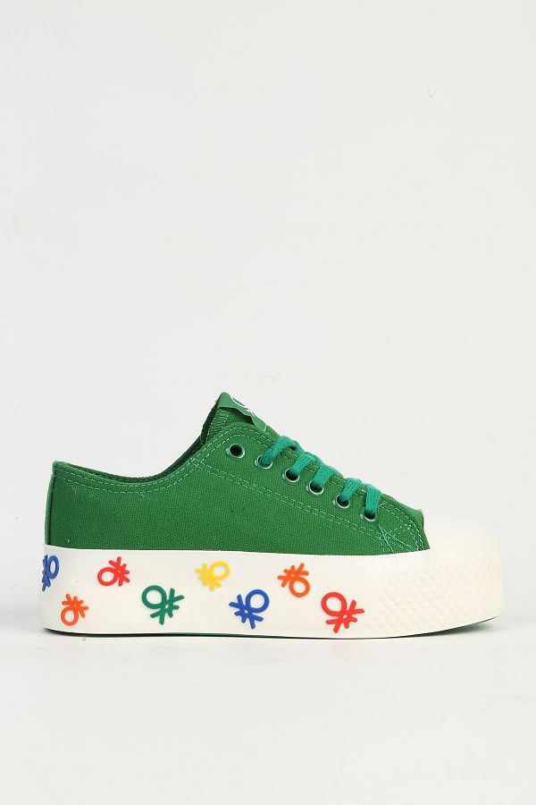 Benetton-® |   BN-30940 Pantofi sport verzi pentru femei 1