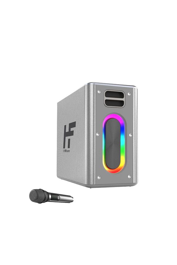HiFuture-Musicbox 2 - 100W Speaker, Wireless Tws Karaoke, 2 Microphone, Rgb Illuminated Silver 1
